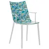 KARTELL fauteuil H.H.H. HER HIGHEST HIGHNESS GRAPHIC IMPRESSION (Blanc...