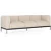 KARTELL canapé à 3 places ASIA (Beige - Tissu Cotone Structure et acie...