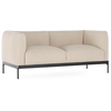 KARTELL canapé à 2 places ASIA (Beige - Tissu Cotone Structure et acie...