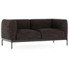 KARTELL canapé à 2 places ASIA (Gris / Noir - Tissu Cotone Structure e...