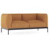 KARTELL canapé à 2 places ASIA (Ocre - Tissu Panamino et acier peint)