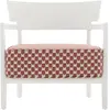 Kartell - Fauteuil rembourré Cara - Rouge - Tissu Liberty - Designer P...