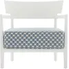 Kartell - Fauteuil rembourré Cara - Bleu - Tissu Liberty - Designer Ph...