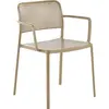 Kartell - Fauteuil de repas empilable Audrey - Beige - Aluminium peint...