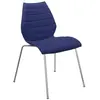 Chaise rembourrée bleue Maui Soft - Kartell