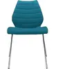 Chaise rembourrée bleue pétrole Maui Soft - Kartell