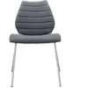 Chaise rembourrée gris foncé Maui Soft - Kartell