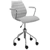 Chaise rotative avec accoudoirs Maui Soft - Trevira beige Kartell