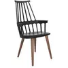 Kartell Fauteuil Comback (Noir - Technopolymère Thermoplastique - Frên...