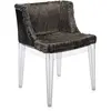 Kartell Fauteuil Mademoiselle Kravitz (Fur-Python, Structure Transpare...