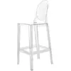 Kartell One More Tabouret, 2 Pièces, Cristal, Hauteur d'assise 75 cm
