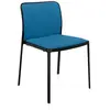 KARTELL set de 2 chaises AUDREY SOFT tissé TREVIRA (Structure peinte en noir/ Revêtement ottanio - aluminium / tissu Trevira)