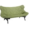 KARTELL canapé FOLIAGE (Revêtement vert - pieds noirs - siège en tissu...