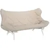KARTELL canapé FOLIAGE (Rivestimento beige - pieds blancs - siège en t...