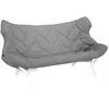 KARTELL canapé FOLIAGE (Revêtement gris - pieds blancs - siège en tiss...