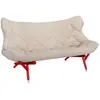 KARTELL canapé FOLIAGE (Rivestimento beige - pieds rouges - siège en t...