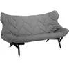 KARTELL canapé FOLIAGE (Revêtement gris - pieds noirs - siège en tissu...