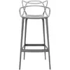 Chaise de bar grise 75 cm Masters - Kartell
