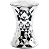 KARTELL tabouret STONE MÉTALLISÉS PRECIOUS COLLECTION (Chrome - Polycarbonate métallisé)