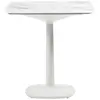 KARTELL table MULTIPLO avec plateau carré 78 cm arrondie et petite bas...