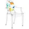 Kartell Lou Ghost Chaise, Plastique, Dino, 2,7 x 37 x 63 cm