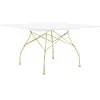 KARTELL table carrée GLOSSY 130 x 130 cm (Blanc - MDF laqué en polyest...