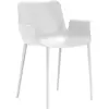 KARTELL fauteuil PIUMA (Blanc - Polymère thermoplastique complexe chargé avec fibres de charbon)