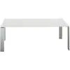 KARTELL table FOUR SOFT TOUCH 190x79xH72 cm (Plateau blanc - Pieds alu...