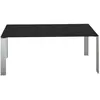KARTELL table FOUR SOFT TOUCH 158x79xH72 cm (Plateau noir - Peids en a...