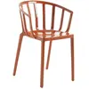 Chaise avec accoudoirs Venice  - orange rouille Kartell
