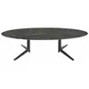 Table basse ovale effet marbre noir 192x118 Multiplo - Kartell