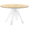 KARTELL table SIR GIO avec plateau rond (Bronze / Transparent - Base e...