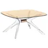 KARTELL table basse BLAST avec plateau carré (Plateau bronze, structur...