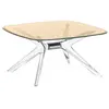 KARTELL table basse BLAST avec plateau carré (Plateau bronze, structur...