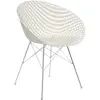 Kartell Chaise Smatrik (Blanc / Chrome - Polycarbonate Coloré Dans La ...