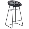 Kartell Smatrik Stool, Tabouet, Noir avec Structure Noire