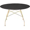 Table Glossy - bronze vielli - doré - rond Kartell
