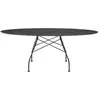 Table Glossy - marbre noir - noir - oval Kartell