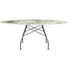 Table Glossy - Symphonie - noir - oval Kartell