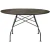 Table Glossy - bronze vielli - noir - rond Kartell