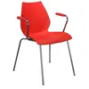 Kartell Maui, Fauteuil, Pourpre rouge, Lot de 2