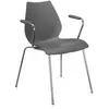 Chaise avec accoudoirs noire Maui - Kartell