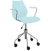 Chaise rotative à accoudoirs Maui - bleu clair Kartell