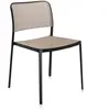 Chaise sable et noire Audrey - Kartell