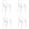 Kartell Set De 4 Chaises Louis Ghost (Cristal - Résistant Au Feu - Pol...