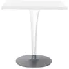 KARTELL table basse TOPTOP plateau carré et pied et base ronds (Blanc ...