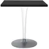 KARTELL table basse TOPTOP plateau carré et pied et base ronds (Noir -...