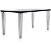 KARTELL Table TOP TOP plateau en verre dim. 160x72x80 (Noir - pleateau...