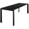 KARTELL table FOUR 223x79xH72 cm (Plateau noir - Pieds noirs - Plateau...