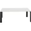 KARTELL table FOUR 190x79xH72 cm (Plateau blanc - Pieds noir - Plateau...